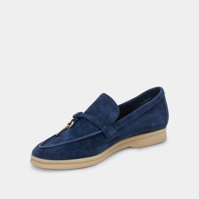Flats and Loafers Shop Dolce Vita Lonzo Flats Navy Suede Navy Suede