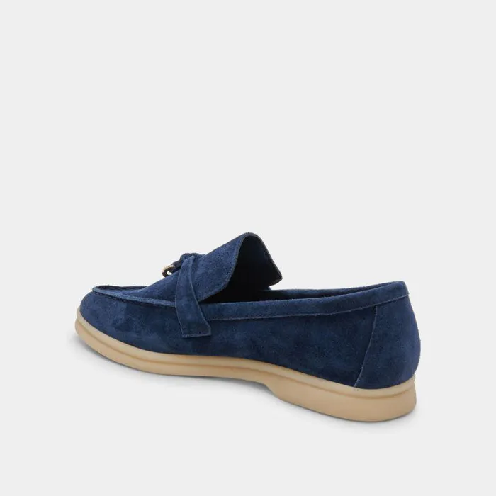 Flats and Loafers Shop Dolce Vita Lonzo Flats Navy Suede Navy Suede