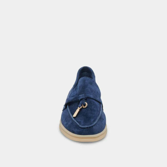 Flats and Loafers Shop Dolce Vita Lonzo Flats Navy Suede Navy Suede