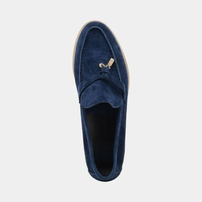 Flats and Loafers Shop Dolce Vita Lonzo Flats Navy Suede Navy Suede