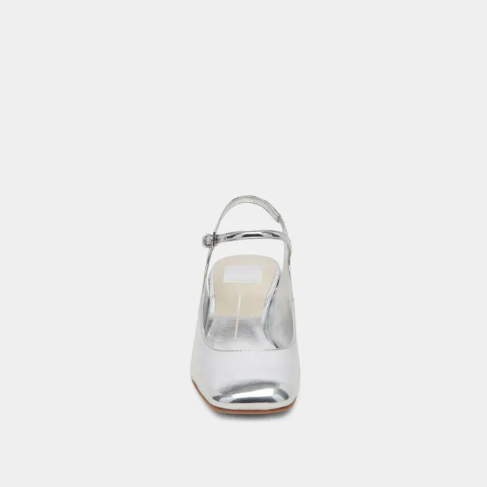 Flats and Loafers Shop Dolce Vita Maggi Heels Silver Specchio Stella Silver Specchio Stella