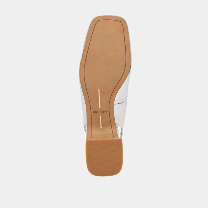 Flats and Loafers Shop Dolce Vita Maggi Heels Silver Specchio Stella Silver Specchio Stella