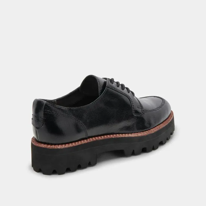 Flats and Loafers Shop Dolce Vita Morna Oxfords Midnight Crinkle Patent Midnight Crinkle Patent