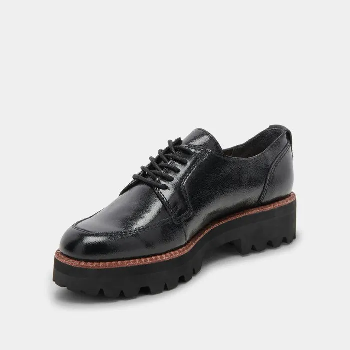 Flats and Loafers Shop Dolce Vita Morna Oxfords Midnight Crinkle Patent Midnight Crinkle Patent