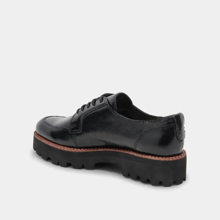 Flats and Loafers Shop Dolce Vita Morna Oxfords Midnight Crinkle Patent Midnight Crinkle Patent