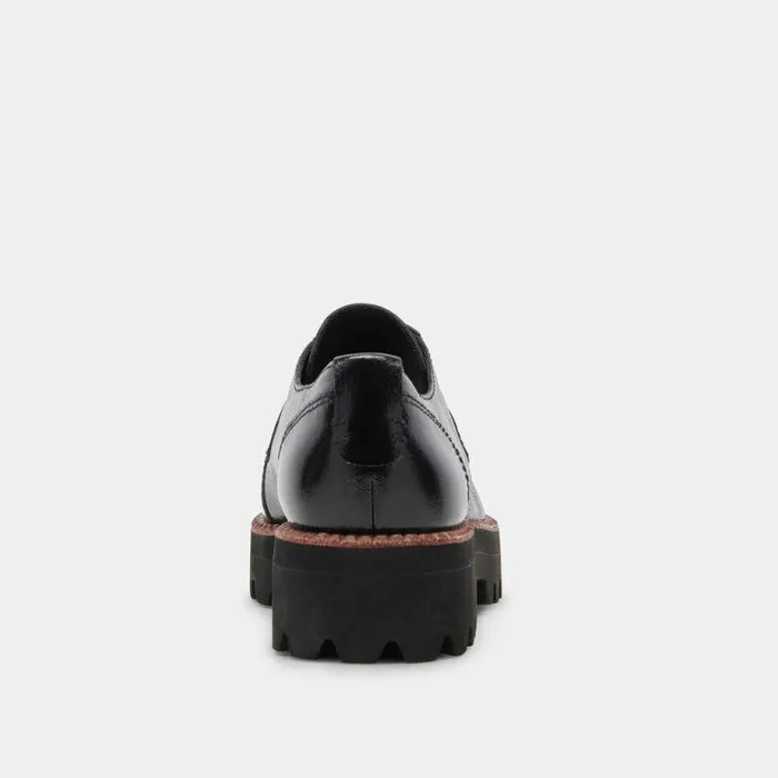 Flats and Loafers Shop Dolce Vita Morna Oxfords Midnight Crinkle Patent Midnight Crinkle Patent