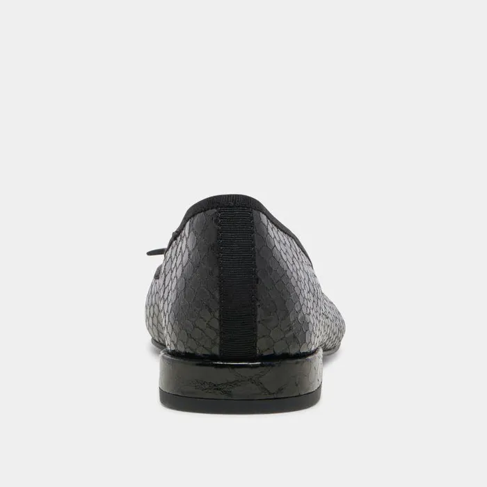 Flats and Loafers Shop Dolce Vita Palani Ballet Flats Midnight Snake Embossed Midnight Snake Embossed