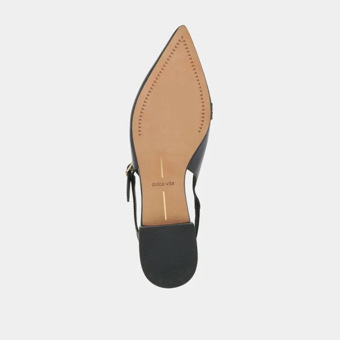 Flats and Loafers Shop Dolce Vita Pamla Flats Black Crinkle Patent Black Crinkle Patent