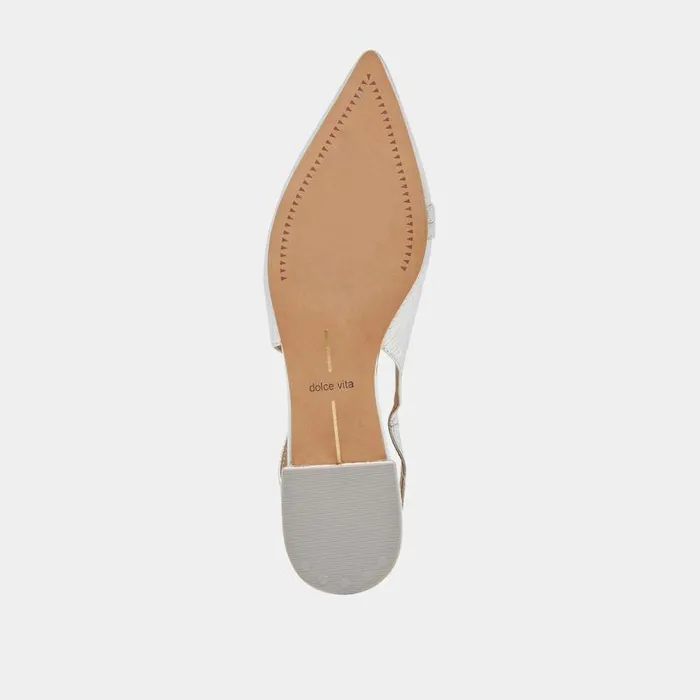 Flats and Loafers Shop Dolce Vita Pamla Flats Silver Crinkle Patent Silver Crinkle Patent