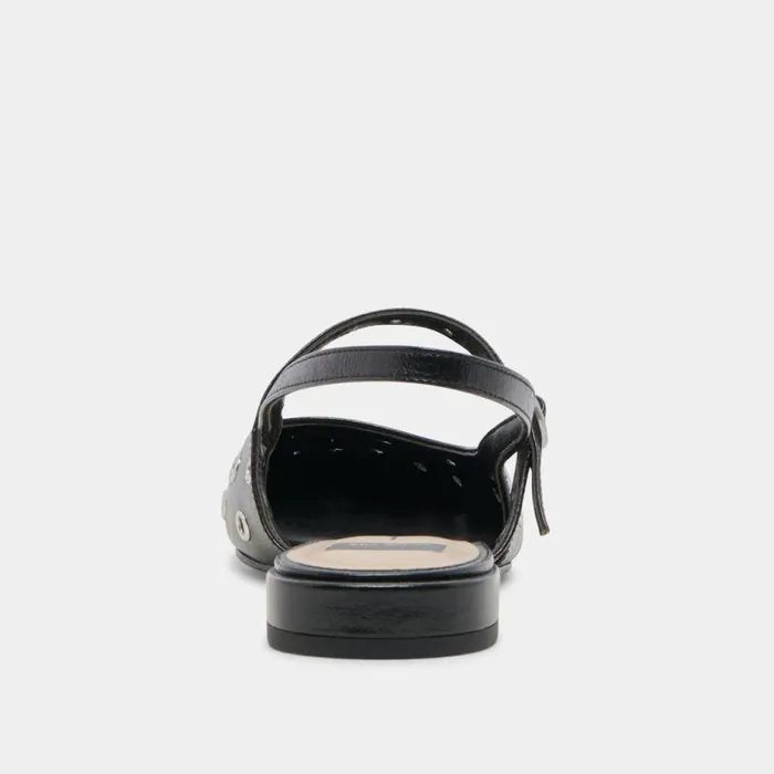 Flats and Loafers Shop Dolce Vita Penney Stud Flats Midnight Crinkle Patent Midnight Crinkle Patent