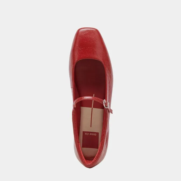Flats and Loafers Shop Dolce Vita Reyes Ballet Flats Red Crinkle Patent Women039s Red Ballets Red Crinkle Patent