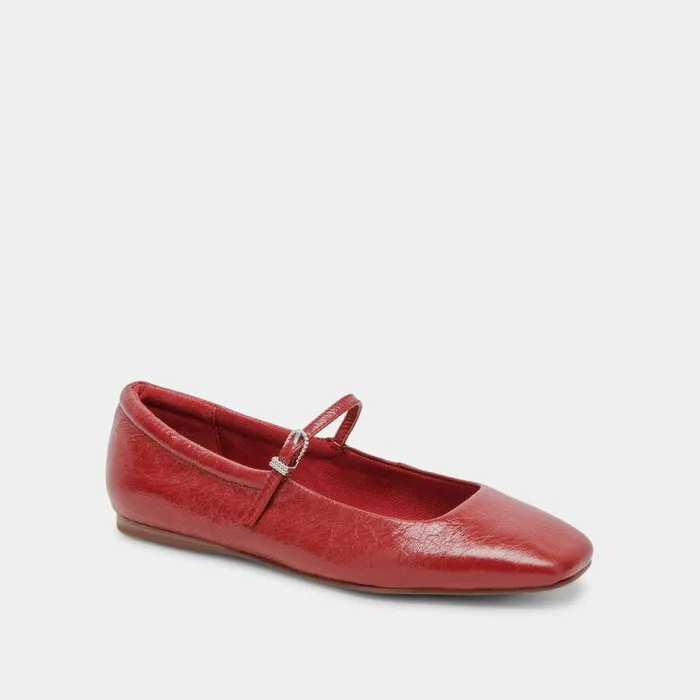 Flats and Loafers Shop Dolce Vita Reyes Ballet Flats Red Crinkle Patent Women039s Red Ballets Red Crinkle Patent