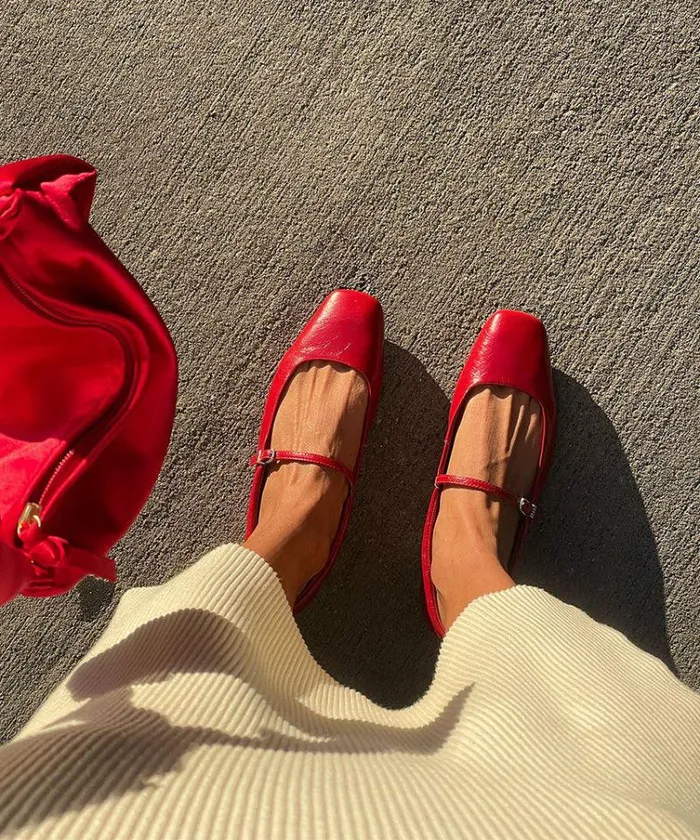 Flats and Loafers Shop Dolce Vita Reyes Ballet Flats Red Crinkle Patent Women039s Red Ballets Red Crinkle Patent