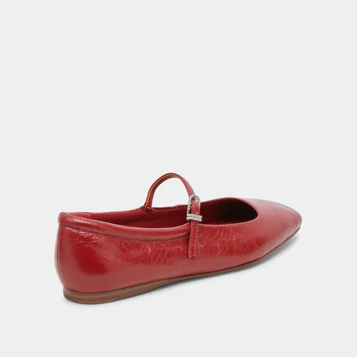 Flats and Loafers Shop Dolce Vita Reyes Ballet Flats Red Crinkle Patent Women039s Red Ballets Red Crinkle Patent