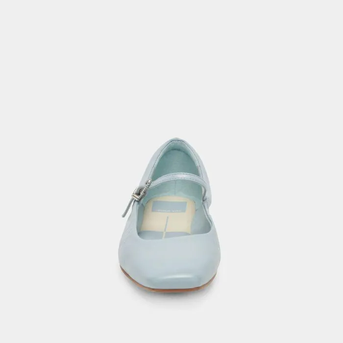 Flats and Loafers Shop Dolce Vita Reyes Ballet Flats Sky Blue Crinkle Patent Sky Blue Ballet Flats Sky Blue Crinkle Patent