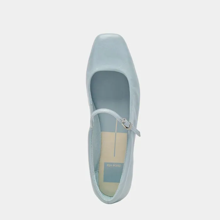Flats and Loafers Shop Dolce Vita Reyes Ballet Flats Sky Blue Crinkle Patent Sky Blue Ballet Flats Sky Blue Crinkle Patent