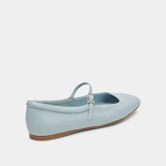 Flats and Loafers Shop Dolce Vita Reyes Ballet Flats Sky Blue Crinkle Patent Sky Blue Ballet Flats Sky Blue Crinkle Patent