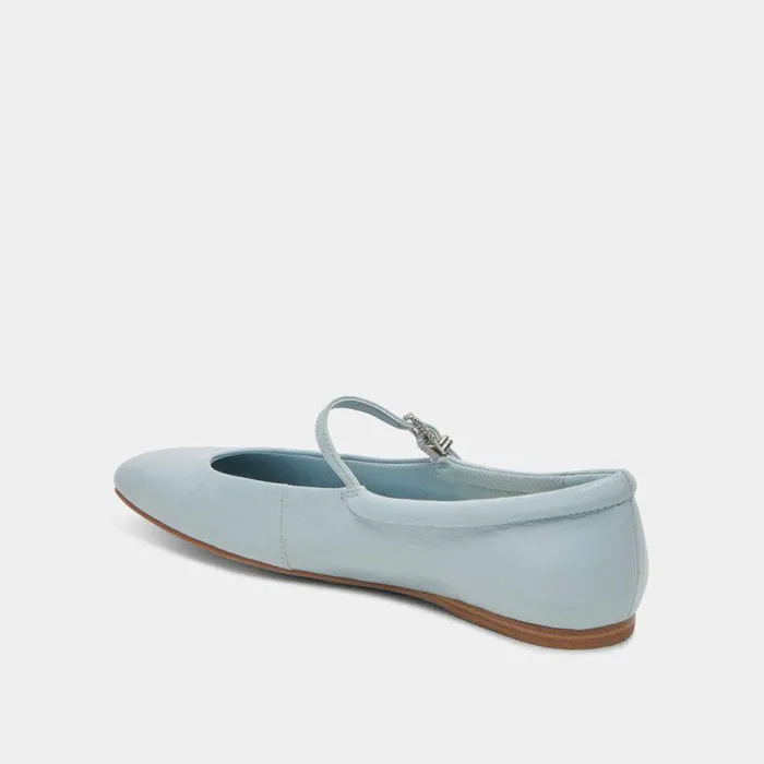 Flats and Loafers Shop Dolce Vita Reyes Ballet Flats Sky Blue Crinkle Patent Sky Blue Ballet Flats Sky Blue Crinkle Patent