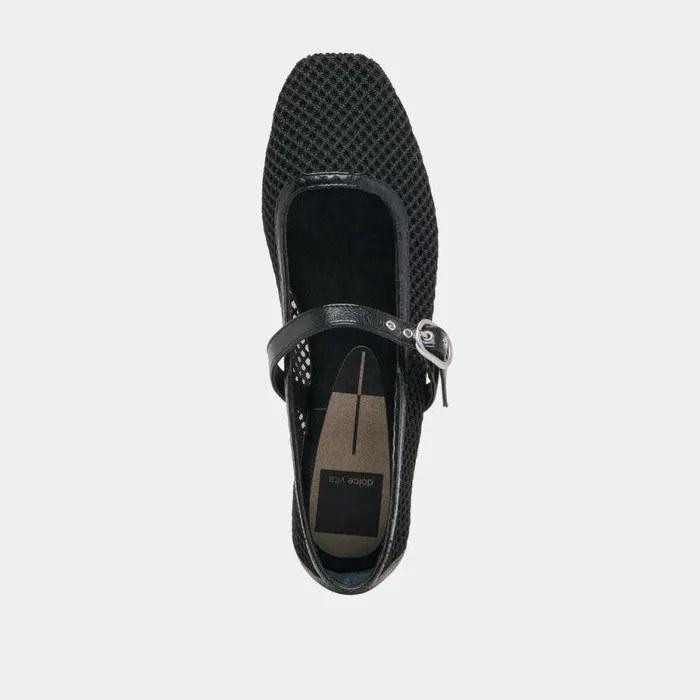 Flats and Loafers Shop Dolce Vita Rodni Mesh Ballet Flats Black Woven Mesh Black Woven Mesh
