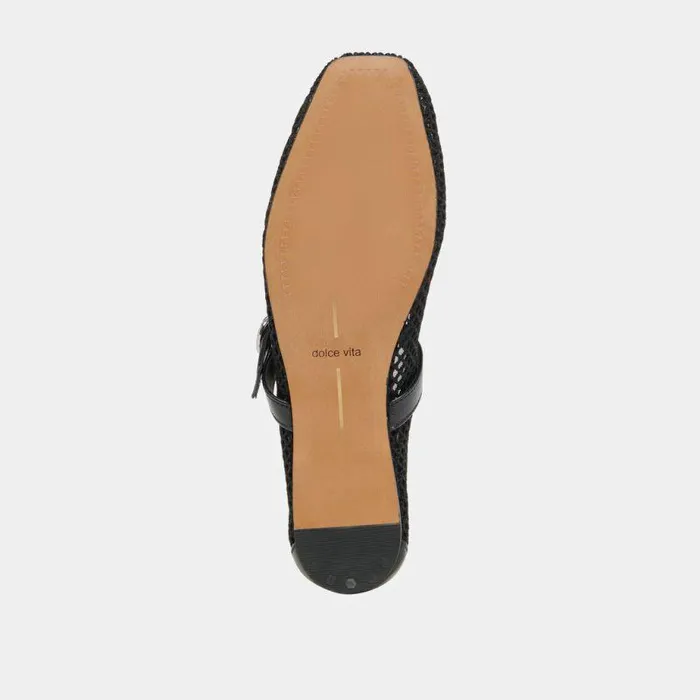 Flats and Loafers Shop Dolce Vita Rodni Mesh Ballet Flats Black Woven Mesh Black Woven Mesh