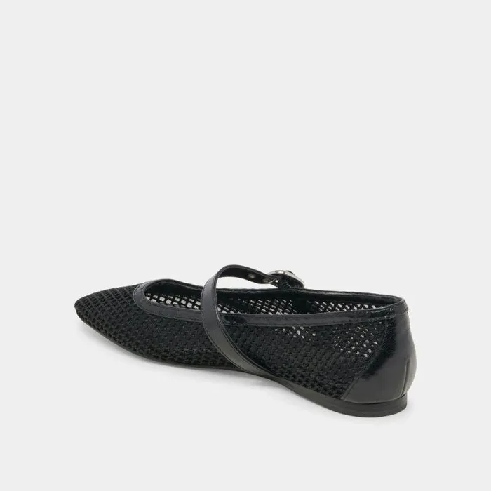Flats and Loafers Shop Dolce Vita Rodni Mesh Ballet Flats Black Woven Mesh Black Woven Mesh