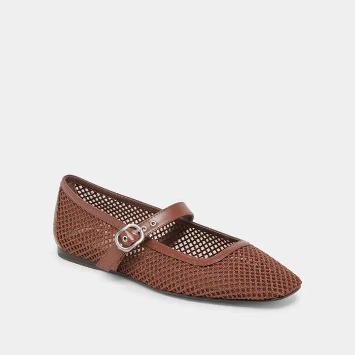 Flats and Loafers Shop Dolce Vita Rodni Mesh Ballet Flats Toffee Woven Mesh Toffee Woven Mesh