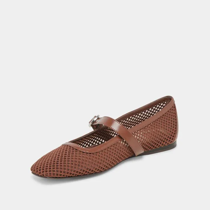 Flats and Loafers Shop Dolce Vita Rodni Mesh Ballet Flats Toffee Woven Mesh Toffee Woven Mesh