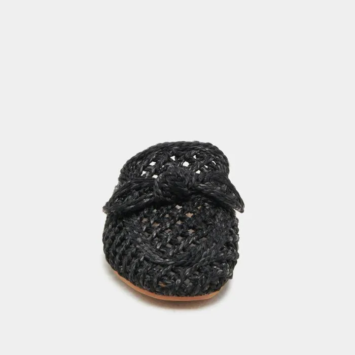 Flats and Loafers Shop Dolce Vita Sabor Flats Onyx Raffia Onyx Raffia