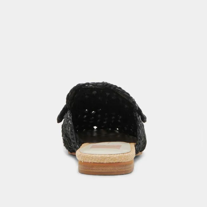 Flats and Loafers Shop Dolce Vita Sabor Flats Onyx Raffia Onyx Raffia