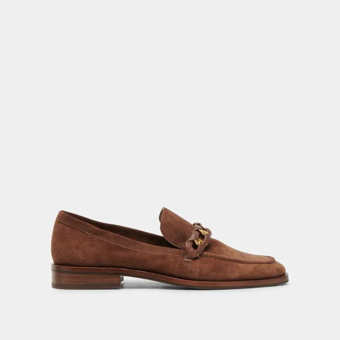 Flats and Loafers Shop Dolce Vita Sallie Flats Cocoa Suede Cocoa Suede