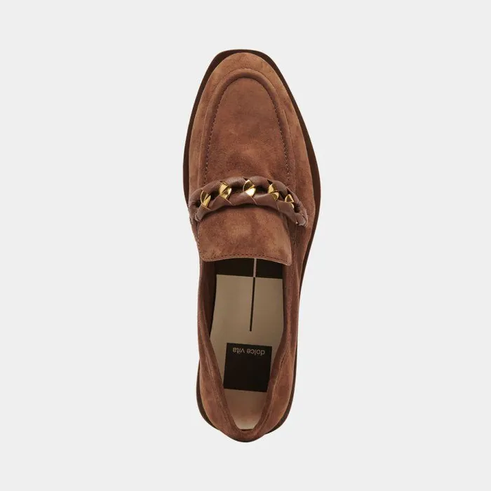 Flats and Loafers Shop Dolce Vita Sallie Flats Cocoa Suede Cocoa Suede