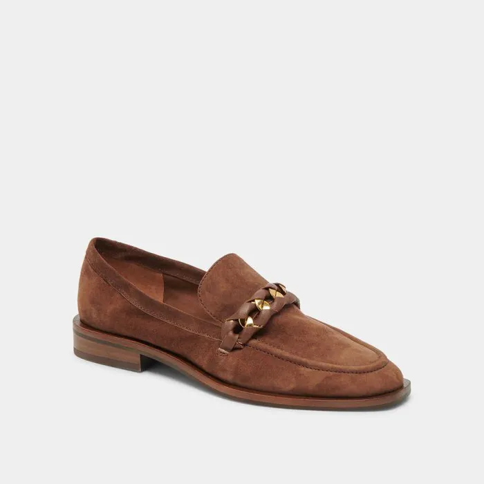 Flats and Loafers Shop Dolce Vita Sallie Flats Cocoa Suede Cocoa Suede