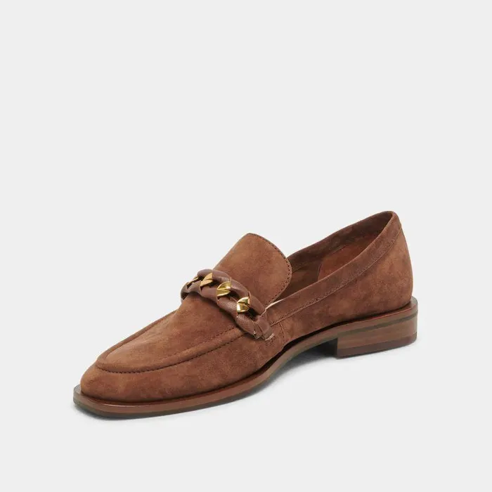 Flats and Loafers Shop Dolce Vita Sallie Flats Cocoa Suede Cocoa Suede