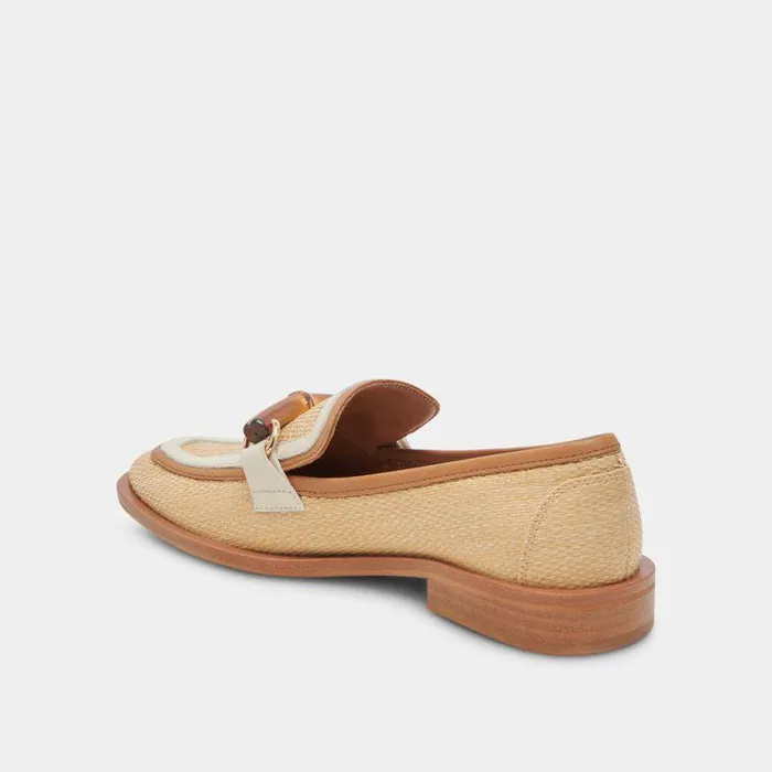 Flats and Loafers Shop Dolce Vita Sarara Flats Honey Raffia Honey Raffia