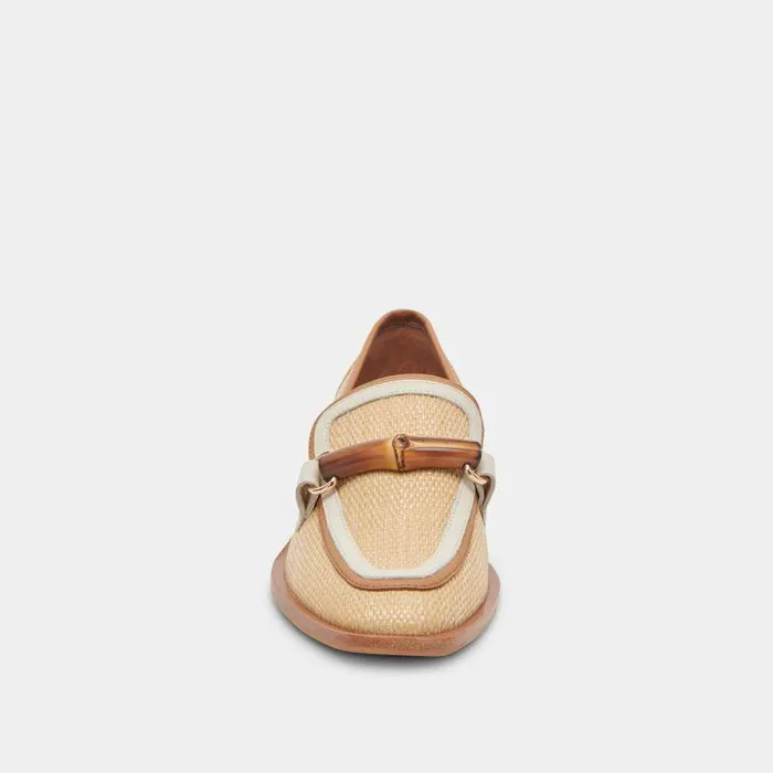 Flats and Loafers Shop Dolce Vita Sarara Flats Honey Raffia Honey Raffia
