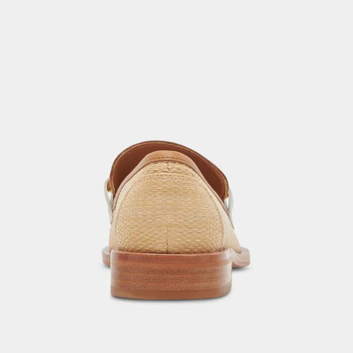 Flats and Loafers Shop Dolce Vita Sarara Flats Honey Raffia Honey Raffia