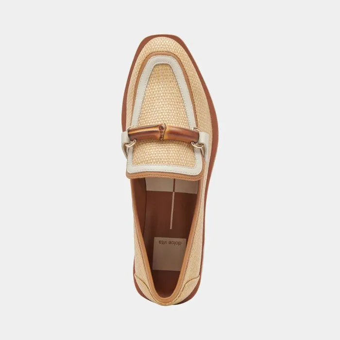 Flats and Loafers Shop Dolce Vita Sarara Flats Honey Raffia Honey Raffia