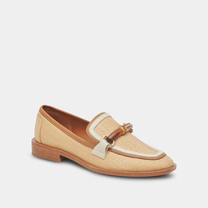 Flats and Loafers Shop Dolce Vita Sarara Flats Honey Raffia Honey Raffia