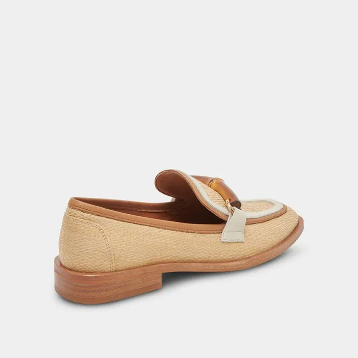 Flats and Loafers Shop Dolce Vita Sarara Flats Honey Raffia Honey Raffia