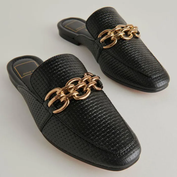 Flats and Loafers Shop Dolce Vita Solina Flats Onyx Woven Onyx Woven