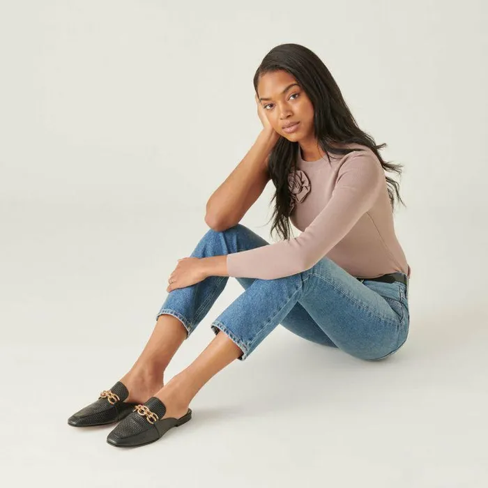 Flats and Loafers Shop Dolce Vita Solina Flats Onyx Woven Onyx Woven