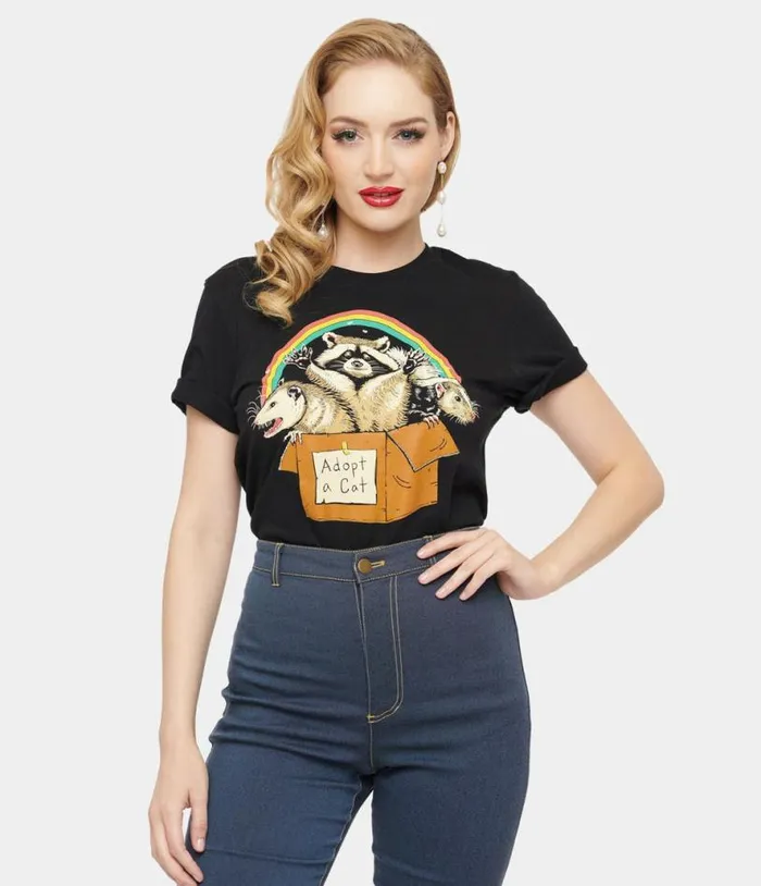 Forbidden Cats Unisex Graphic Tee Clothing Unique Vintage Graphic Tees