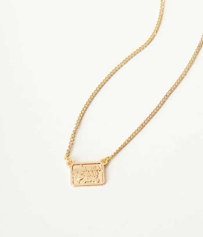 Gold Have A Bad Day Mini Charm Necklace Accessories Unique Vintage Necklaces