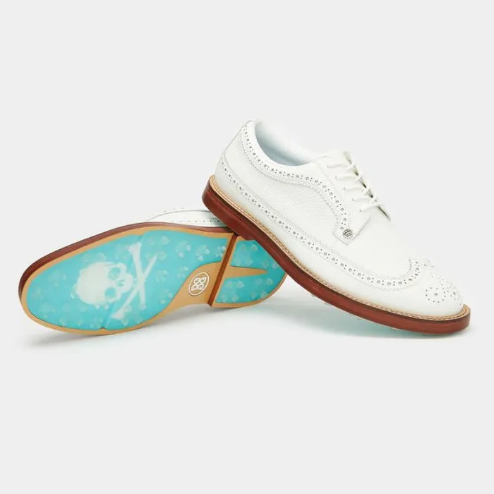 Golf Shoes Men GFORE MEN039S GALLIVANTER LEATHER LUXE SOLE LONGWING GOLF SHOE Snow