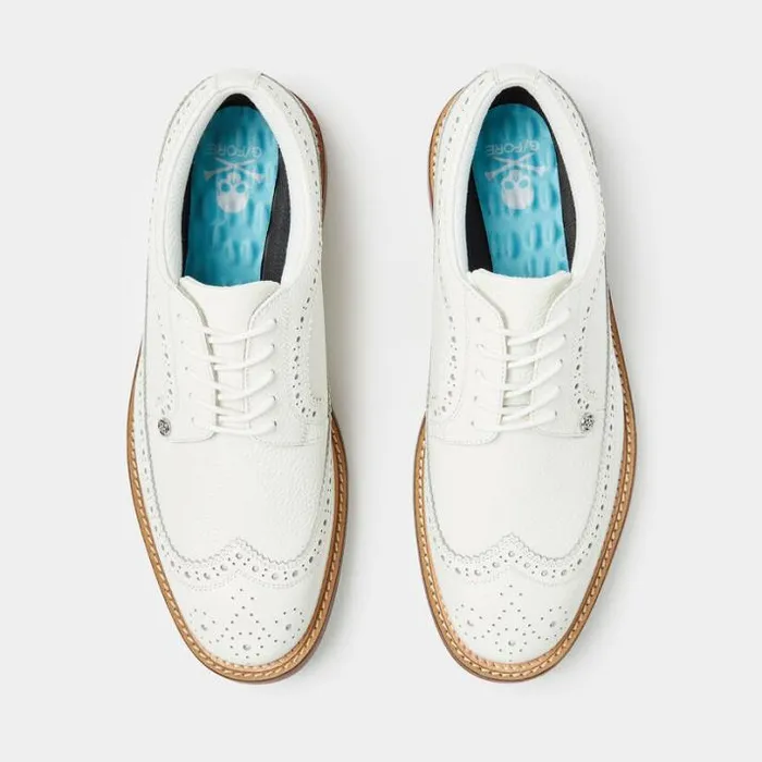 Golf Shoes Men GFORE MEN039S GALLIVANTER LEATHER LUXE SOLE LONGWING GOLF SHOE Snow