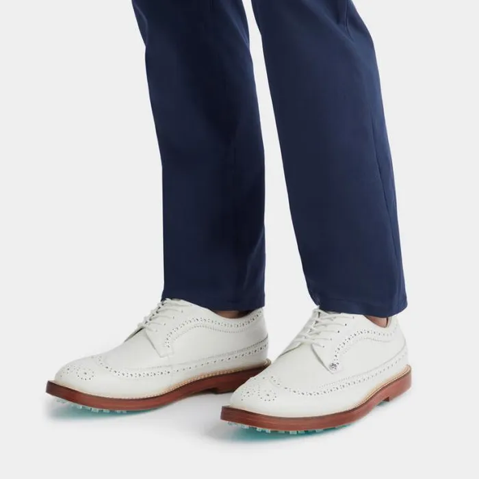 Golf Shoes Men GFORE MEN039S GALLIVANTER LEATHER LUXE SOLE LONGWING GOLF SHOE Snow