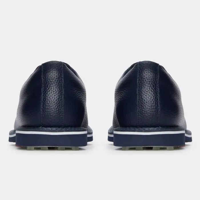 Golf Shoes Men GFORE MEN039S GALLIVANTER PEBBLE LEATHER CONTRAST MOC TOE GOLF SHOE Twilight