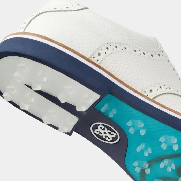 Golf Shoes Men GFORE MEN039S GALLIVANTER PEBBLE LEATHER SADDLE GOLF SHOE Snowtwilight