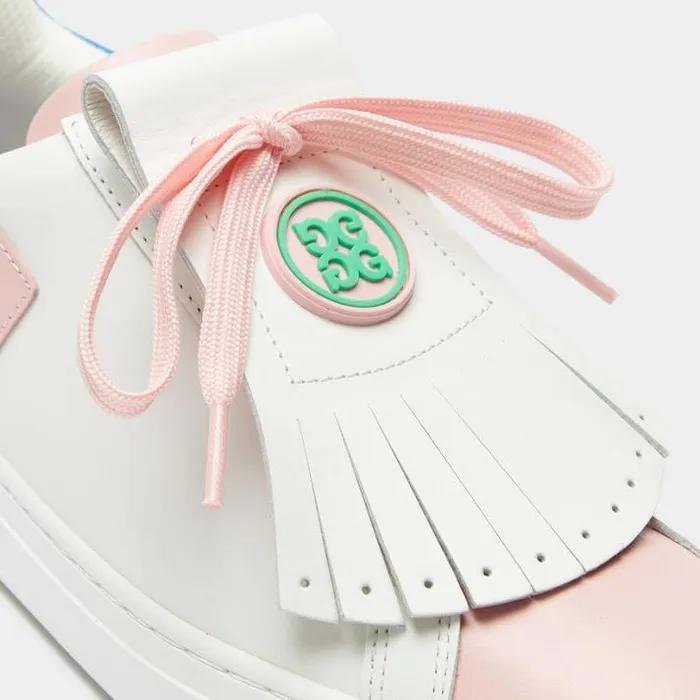 Golf Shoes Women GFORE WOMEN039S DURF LEATHER COLOURBLOCK QUARTER G KILTIE GOLF SHOE Snow