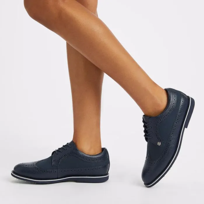 Golf Shoes Women GFORE WOMEN039S GALLIVANTER NUBUCK LEATHER LONGWING GOLF SHOE Twilight